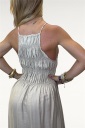 abito lungo smanicato rippled